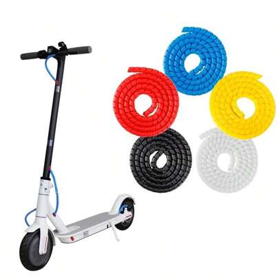 1m Length Durable PP Material Electric Scooter Line Protection Tube, Suitable For Ninebot Max G30 And Mijia M365 Pro 1S, Multi-Color Options, Brake Line Protection, Hidden Wire Bundle, Abrasion Resistant Flexible Design, Electric Scooter Upgrade | Flexible Tubing | Wear Resistant