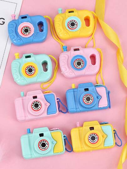 10 قطع لعبة على شكل كاميرا بألوان عشوائية، مثالية كحشوة للأعياد والحفلات وحشوة الطبق الإسباني الريفي