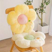 1pc Flower Embroidered Plush Thickened Chair/Sofa Cushion