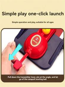 Youth Table Bowling And Football Basketball Launch Kit - Party Interactive Party Games, Indoor And Outdoor Sports Toys