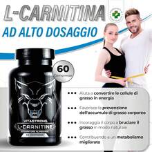 Vitastrong Carnitine High Dose Supplement – Acetyl L-Carnitine 1000 Mg Pure, 60 Vegan Tablets With High Bioavailability, Essential Amino Acid For Energy And Metabolism - 其他 - 查看 2