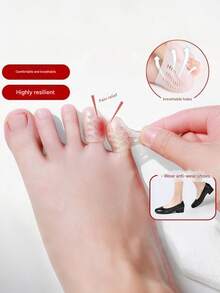 5/100 piezas Protectores de dedos de gel - Fundas de silicona para dedos de los pies unisex, transpirables para prevenir callos y durezas, aliviar uñas encarnadas - Cuidado esencial de los pies para correr, senderismo, uso diario - Regalos, regalos para mujeres, artículos esenciales de viaje, viajes, regalos de Navidad para mujeres, regalos, ideas de regalo, cuidado de los pies - Multicolor - Ver 8