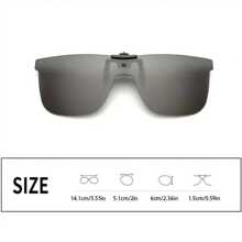 1-2 pièces Lunettes à la mode à clipser pour hommes et femmes, verres TAC surdimensionnés, idéales pour la conduite et le quotidien. Cadeau idéal pour les anniversaires, les fêtes, Noël. Lunettes à la mode Lunettes durables