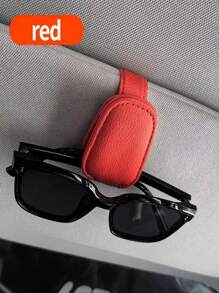 Pair Of Universal Sunshade Glasses]1 Pair Of Universal Car Sunshade Glasses Clips, Automatic Eyewear Frames, Vehicle Interior Accessories, Eyewear Storage StandFor Women Storage Organizer Travel Essentials Back To School