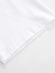 Lonblece Herren Kirschblüten bedrucktes Kurzarm T-Shirt, geeignet für den täglichen Gebrauch im Frühling und Sommer - Weiss - Übersicht 6