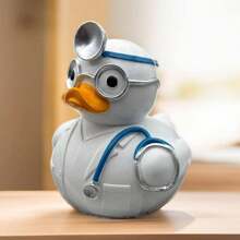 1 pieza Figura de pato médico héroe de la vida cotidiana, hecha a mano, regalo de artesanía de resina para gabinete del hogar, escritorio de oficina
