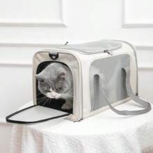 Sac de transport pour animaux de compagnie pour chats, boîte de transport pour chats pour les visites vétérinaires et les sorties, sac fourre-tout portable pour animaux de compagnie pour chiens