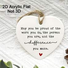 1pc/2pcs, May You Be Proud Of The Work You Do, The Person You Are, And The Difference You Make, Thank You Gift, Happy Retirement, Gift For Colleague, Gift For Team And Employees Room Decor Bedroom Decor Home Decor Wall Decor