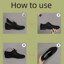 1 Pair Adjustable Plastic Shoe Stretcher With Auto-Extend Spring - Durable, Non-Deforming Shoe Expander For Men And Women, Great For Sports Shoes And Faux Leather Shoes, Shoe Care Accessory | Fashionable Design | Spring Shoe Stretcher