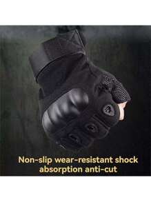 Fingerlose taktische Handschuhe für Herren, Outdoor Radfahren, Radsport, rutschfest, strapazierfähig, Klettern, Training, Fünf-Finger-Handschuhe für Übersee