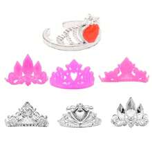 32 件 Dolly 连衣裙及配饰（10 件时尚随机连衣裙 + 10 双随机鞋子 + 6 条项链 + 6 个皇冠）11 英寸 Dolly 儿童节日礼物、家居装饰 - 彩色 - 查看 4