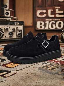 Heren casual instapsneakers met dikke zool, retro forensenschoenen, zomerse modieuze niche, ademend, buiten, antislip en slijtvast