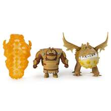 Spin Master Como Entrenar A Tu Dragon Legends Dragons Dragon Fishlegs & Meatlug, Este set incluye al Dragón y a su jinete. Ambas figuras tienen partes móviles (cabeza, brazos, piernas y alas).. El set también incluye accesorios para colocarse en las alas, la cola, la cabeza y más. - Amarillo Mostaza - Ver 4