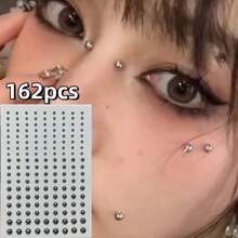 Self Adhesive Face Gems And Pearls For Makeup, Festival Jewels, Hair Gems, Rhinestone Stickers For Face, Eye, Makeup, Body