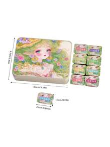 Jillradia Esmalte de uñas semisólido de 9 colores con diseño de hadas florales, de alta saturación y popular para uso especial en salones de uñas