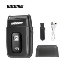 WEEME 男士不锈钢电动剃须刀，USB 充电锂电池，快速充电，LED 显示屏，不可水洗，≤36V，电池寿命 > 60 分钟，适合旅行和随时使用。