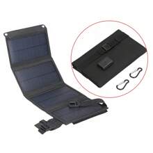 8W/12W Solarladegerät Faltbare Tasche Faltbares Solarpanel für Camping Outdoor USB-Anschluss Wandern Notfall Aufladen Reisebereit Solarladegerät für Handy Aufladen