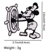 Disney 1pc Disney Mickey, Minnie, Donald Duck, Daisy Duck Fabric Applique Patch, DIY Decorative Accessories For Bags, Clothes Summer, School