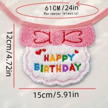 Pet Birthday Hat, Scarf & Bib, Cat & Dog Headband, Birthday Decorations, Cute Photo Props
