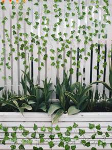1/5/12pcs Beebel Ivy Garland 85Ft Strands Artificial Fake Ivy Leaves Greenery Leaves Hanging Vines Plant Leaves Garland Home Garden Poison Ivy Costume,Rose, Decorative Rose, Decorative Style, Garden Decor,Outdoor Plant,Gardening,Fake Flowers