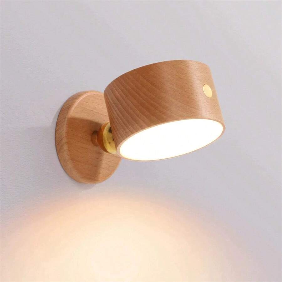Wireless Wall Lamp With Magnet Modern LED Reading Light USB Powered Dimmer Fixture - Of Course - View 1