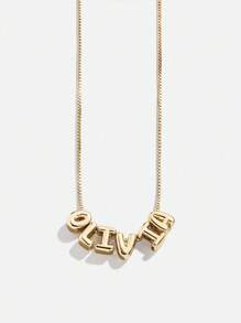 1pc Customized Simple Cubic Zirconia 3D Bubble Letter Name Necklace, Personalized Copper Initial MAMA Pendant Necklace, A Fashionable, Minimalist, Casual, Vintage, Unique Gift Ideal For Girlfriend, Mom, Family, Friend, Daughter, Anniversary, Valentine's Day, Mother's Day, Birthday, Graduation, Daily Wear, Wedding, Party