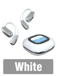 1 Pair Of AI Intelligent Real-Time Translation Wireless Headphones Support 147 Languages With Display Screen Ear-Hanging Translator High-Quality Synchronous Recording And Transcription Of Meeting Minutes For Business Travel Abroad Multi-Language English Translation Machine Chinese And Foreign Translation Multi-Function Foreign Language Translator Earhook Earphones