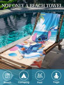 Disney Disney Beach Towel, Swim Towel, Bath Towel, Fashion Style Beach Towel, Super Absorbent Bath Towel For Bathroom, Swimming, Fitness, Yoga, Soft And Comfortable Microfiber Towel, Lightweight And Portable, Wind And Sun Protection, Sandproof For Summer Travel, Vacation Holiday Bathroom Decor, Available With Or Without Storage Bag, Recommend Regular Sizes And Larger Sizes, (35*75cm Small Size Towel,150cm Or Above Recommended)