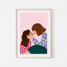 1pc Wall Arts Posters Optional Frame Pop Motherhood Art Print Poster New Mum Breastfeeding Baby Shower Canvas Printing Decoration Ornaments For Home Living Room Decor LGBT