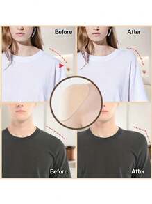 2/4 piezas/Par de hombreras, hombreras de esponja, ropa exterior antideslizante para hombros, forro de hombros de esponja, insertos engrosados, desmontables, hombreras sin costuras unisex