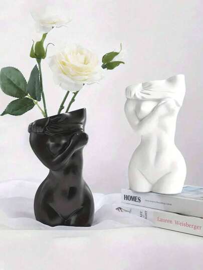 Resin Human Body Art Hydroponics Home, Bedroom, Desk, Cabinet, Dried Flowers, Bloemen Arrangements Birthday Graduation Home Vase Room Flower Glass