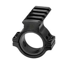 Accesorio de linterna táctica: Anillos de acero desmontables rápidos de 30 mm y 25,4 mm, abrazadera de montaje para mira telescópica para caza