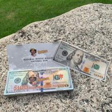 1/5/24 Books 110mm Extra Large Size Cigarette Rolling Papers + Filters, Dollar Pattern Design, 24 Papers + 24 Filters Per Booklet, Smoking Accessory Rolling Papers