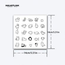 INKARTLINK 革命性技术纹身 - 半永久微纹身、简约线条艺术动物图案、逼真小纹身、温馨纹身、临时纹身、防水、逼真纹身外观、小众设计纹身、果汁纹身、植物纹身 - 黑色 - 查看 5