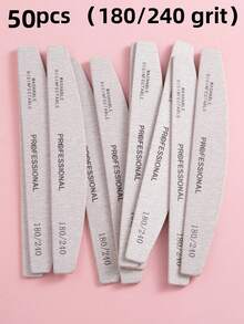 3/5/10/20/50pcs Nail File,100/180 Grit Emery Boards For Nails, Zebra Doubled Sides Washable Coarse Nail Files For Acrylic And Extension Nail Removal Nail Care Manicure Kit Salon Home Use - Grey - View 16