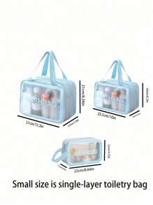 Fashion Ladies Portable Cosmetic Bag Double Matte Dry And Wet Separation Toiletry Bag Travel Cosmetic Storage Bag Beauty Bag Makeup Bag Make Up Organizer Wash Bag Swimming Fitness Bag For Men And Women Toiletry Bag Cosmetic Bag For Travel Dorm Essentials Back To School Luggage Suitcase For Women And Girls Student Make Up Organizer Gift