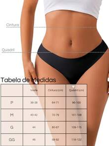 Kit Of 5 Women's Thong Panties - Seamless Shaping - Soft Touch And Premium Quality - Ideal For Everyday Use And Workouts - Assorted Colors