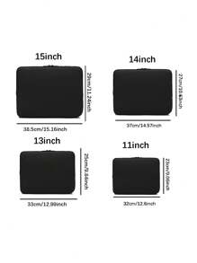 1 pieza Funda de laptop minimalista y elegante, cabe computadoras portátiles de 11"/13"/14"/15", tabletas
