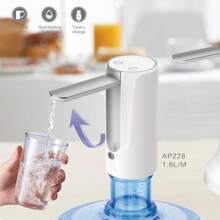 Foldable Digital Water Dispenser Pump - Touch Screen, Fingerprint Recognition, Mineral Water Compatible, Household Bottled Water Solution - Easy To Use And Clean