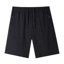 CAMEL CROWN Women's Knitted Shorts, Summer Casual Shorts Cool Sports Straight Breathable Shorts - Black - View 4