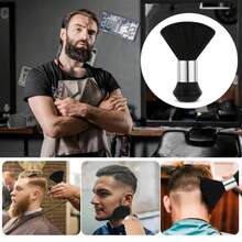 1 Ergonomic Salon Neck Duster With Soft Nylon Brush - A Lightweight And Efficient Hair Cleaning Tool Suitable For Professionals And Families - Black - View 4