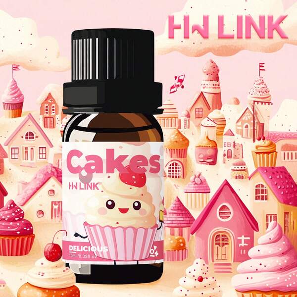 HWLINK 10 ml Huiles essentielles pour gâteaux, huile de parfum pour gâteaux, aromathérapie, soins de la peau, massage, parfum pour femme. À utiliser pour la fabrication de bougies, de savons, de diffuseurs, pour la maison, les humidificateurs, les cadeaux pour femmes, les parfums pour voitures, la beauté
