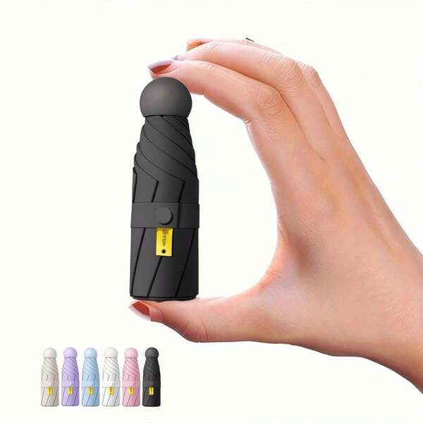 1pc Mini Portable Pocket Umbrella, Suitable For Travel And Outdoor Activities, Compact UV Protection, Rain Umbrella For Daily Commute, Camping