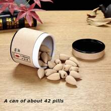 1 Can Of Approx. 42 Pieces, Natural Backflow Incense Cones - Assorted Fragrances, Suitable For Waterfall Incense Burner Holder, Can Be Used At Home, Meditation Room, Yoga Studio Etc. To Relieve Mood And Induce Relaxation, Portable.