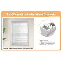 White Cordless Room Darkening 2 In.Faux Wood Window Blind 69.5in.W X 48in.L - 1 - View 3