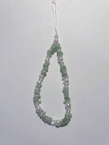 قطعة واحدة شارم بتصميم أحجار مكسورة، آللئ صناعية بيضاء، قلب وردي رقيق للأجهزة المحمولة، شارم لأجهزة الجوال متوافق مع آلة التصوير CCD - متعدد الألوان - مشاهدة 9