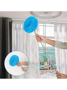 1/2 Pcs Long Handle Microfiber Ceiling Fan Duster - Dust Proof, Reusable, Machine Washable, Easy To Clean Brushes - Removable Brushes For Easy Cleaning, Perfect For RV Or Home Use