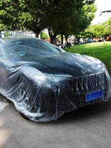 Disposable Car Cover, Transparent Car Cover, Dust Cover, Car Cover, PE Film Rain Cover, Disposable Car Cover