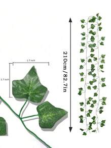 1/5/12pcs Beebel Ivy Garland 85Ft Strands Artificial Fake Ivy Leaves Greenery Leaves Hanging Vines Plant Leaves Garland Home Garden Poison Ivy Costume,Rose, Decorative Rose, Decorative Style, Garden Decor,Outdoor Plant,Gardening,Fake Flowers