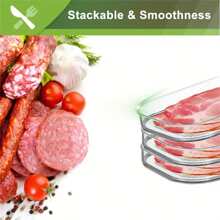 3-Tier Leakproof Food Storage Container With Lid - Perfect For Cold Cuts, Turkey & Lunch Meat - Durable Plastic, Kitchen Essential